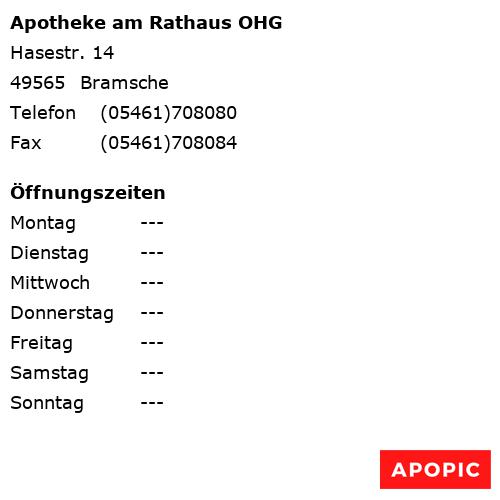 Bild von Apotheke am Rathaus OHG in Bramsche