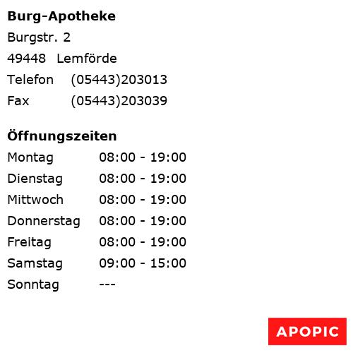 Bild von Burg-Apotheke in Lemförde
