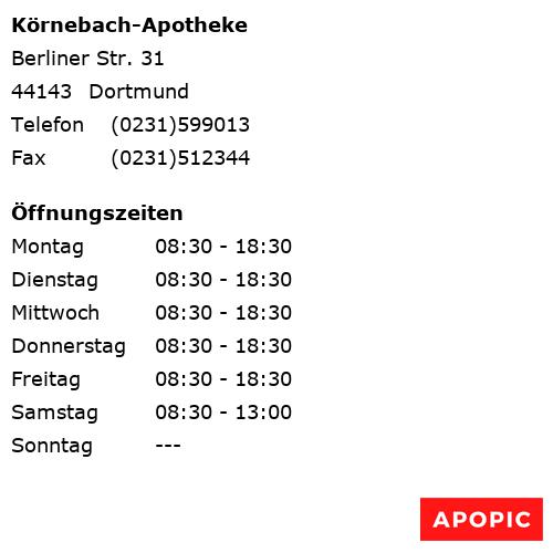Bild von Körnebach-Apotheke in Dortmund