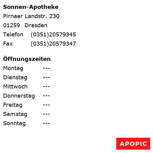 Bild von Sonnen-Apotheke in Dresden