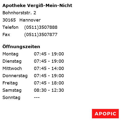Bild von Apotheke Vergiß-Mein-Nicht in Hannover