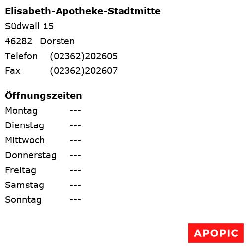 Bild von Elisabeth-Apotheke-Stadtmitte in Dorsten