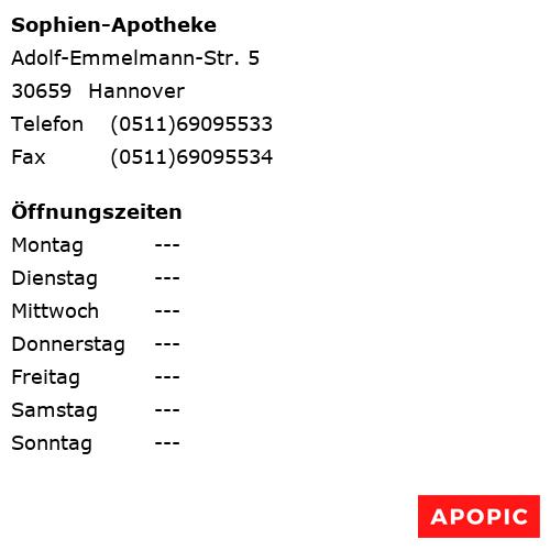 Bild von Sophien-Apotheke in Hannover