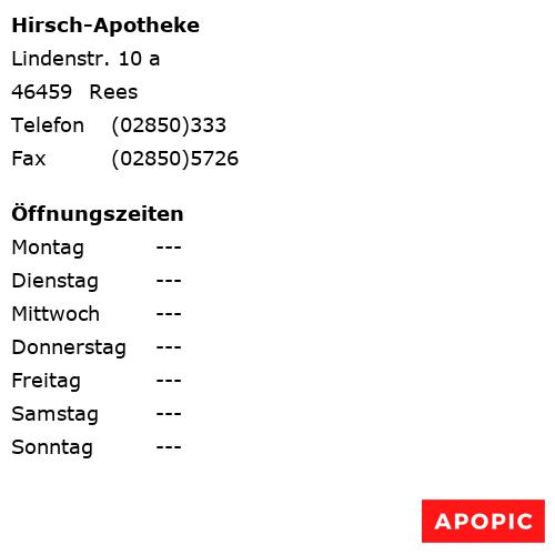 Bild von Hirsch-Apotheke in Rees