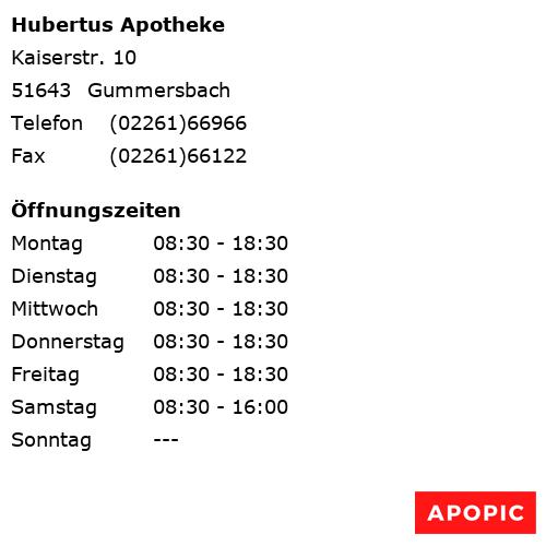 Bild von Hubertus Apotheke in Gummersbach