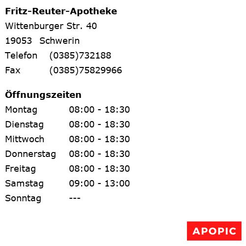 Bild von Fritz-Reuter-Apotheke in Schwerin
