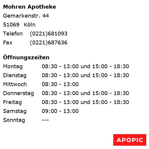 Bild von Mohren Apotheke in Köln