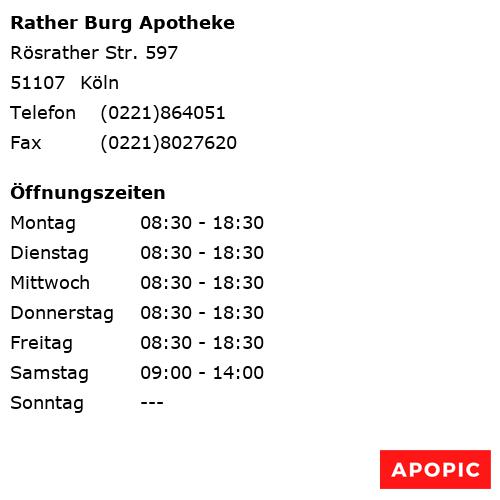 Bild von Rather Burg Apotheke in Köln
