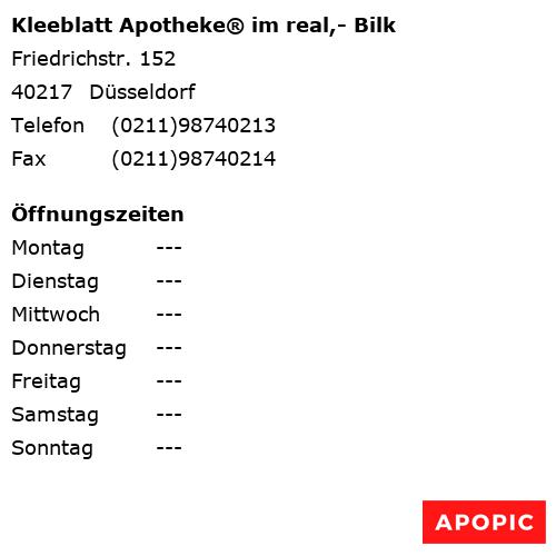 Bild von Kleeblatt Apotheke® im real,- Bilk in Düsseldorf