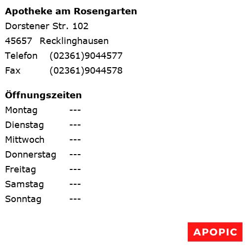 Bild von Apotheke am Rosengarten in Recklinghausen