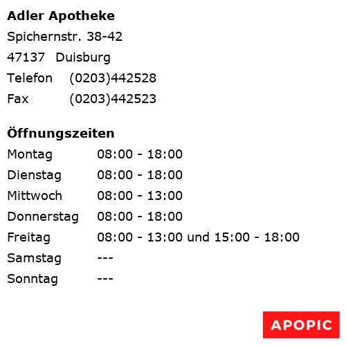 Bild von Adler Apotheke in Duisburg