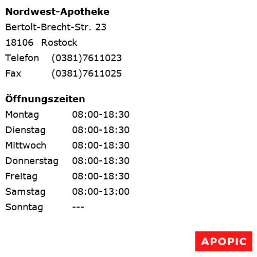 Bild von Nordwest-Apotheke in Rostock
