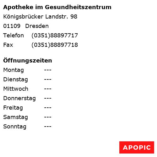 Bild von Apotheke im Gesundheitszentrum in Dresden