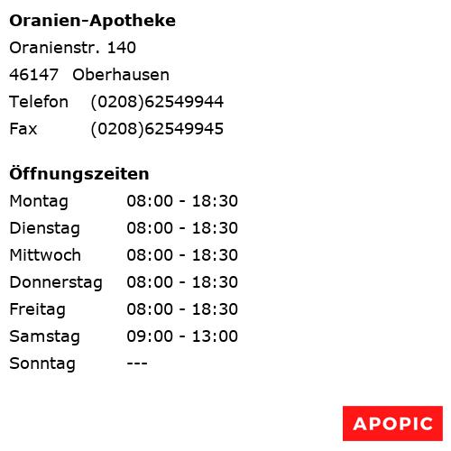 Bild von Oranien-Apotheke in Oberhausen