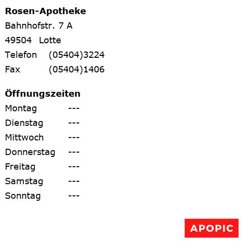 Bild von Rosen-Apotheke in Lotte