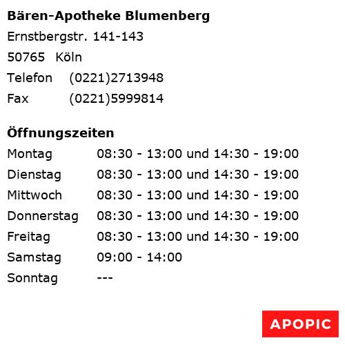 Bild von Bären-Apotheke Blumenberg in Köln