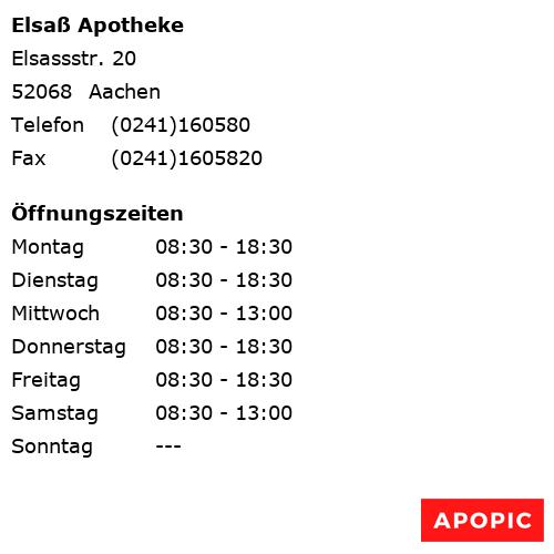 Bild von Elsaß Apotheke in Aachen