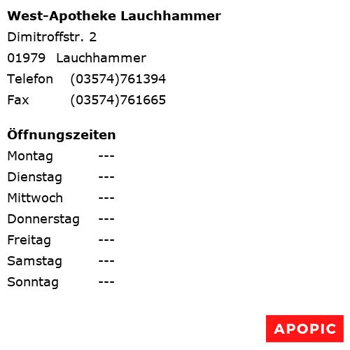 Bild von West-Apotheke Lauchhammer in Lauchhammer