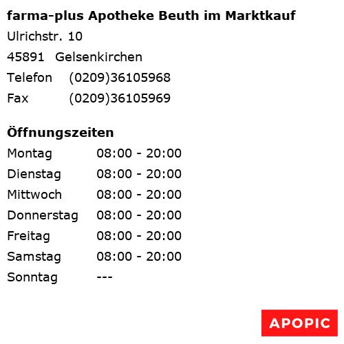 Bild von farma-plus Apotheke Beuth im Marktkauf in Gelsenkirchen