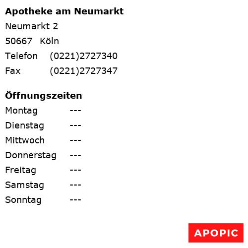 Bild von Apotheke am Neumarkt in Köln