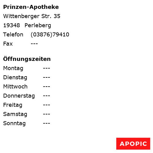 Bild von Prinzen-Apotheke in Perleberg