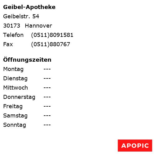 Bild von Geibel-Apotheke in Hannover