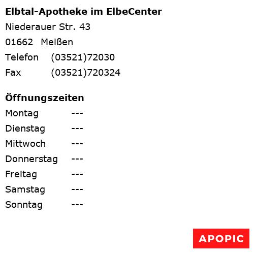 Bild von Elbtal-Apotheke im ElbeCenter in Meißen
