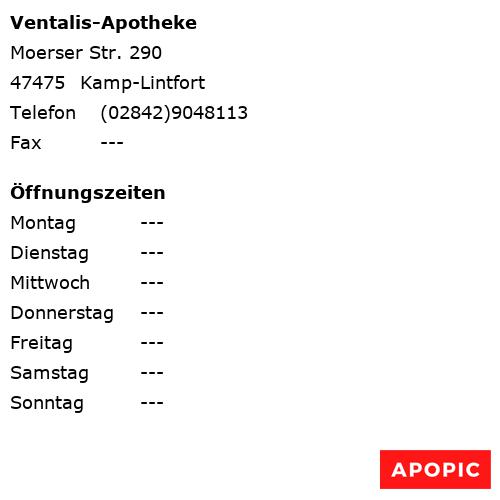 Bild von Ventalis-Apotheke in Kamp-Lintfort
