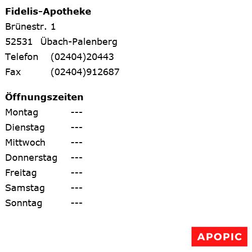 Bild von Fidelis-Apotheke in Übach-Palenberg