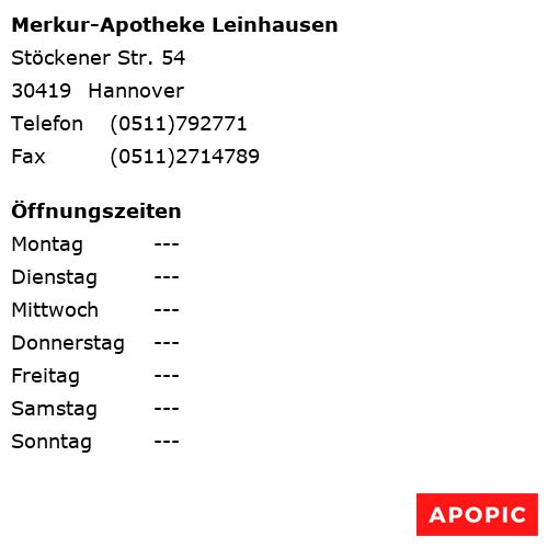 Bild von Merkur-Apotheke Leinhausen in Hannover