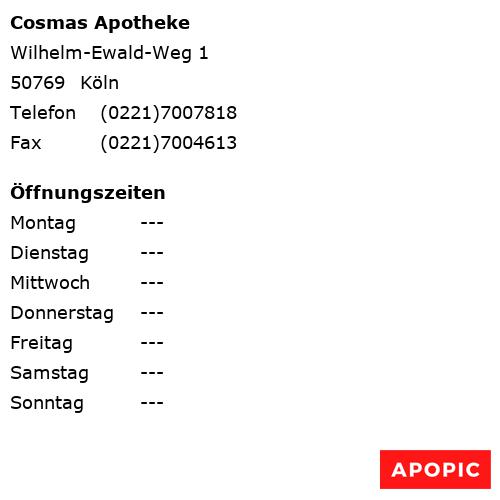Bild von Cosmas Apotheke in Köln