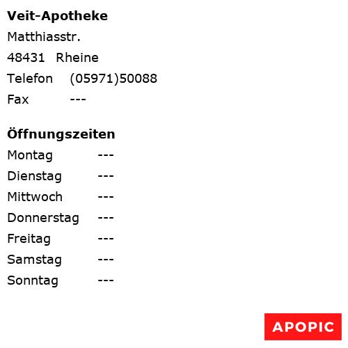 Bild von Veit-Apotheke in Rheine