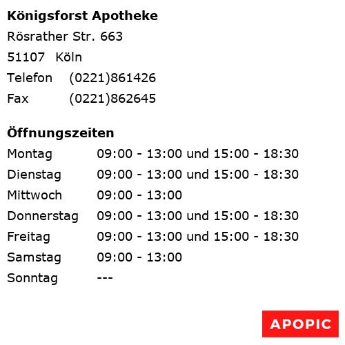 Bild von Königsforst Apotheke in Köln
