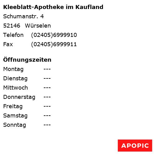 Bild von Kleeblatt-Apotheke im Kaufland in Würselen