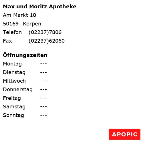 Bild von Max und Moritz Apotheke in Kerpen