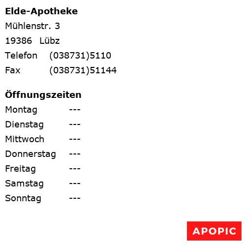 Bild von Elde-Apotheke in Lübz