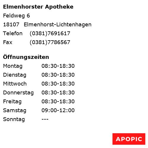 Bild von Elmenhorster Apotheke in Elmenhorst-Lichtenhagen