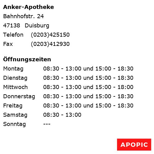 Bild von Anker-Apotheke in Duisburg