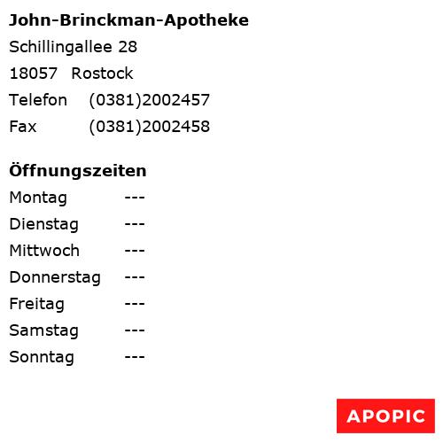 Bild von John-Brinckman-Apotheke in Rostock