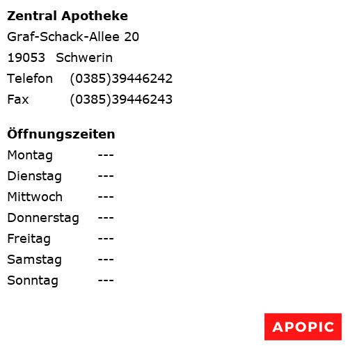 Bild von Zentral Apotheke in Schwerin