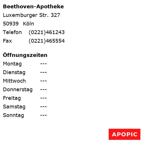 Bild von Beethoven-Apotheke in Köln