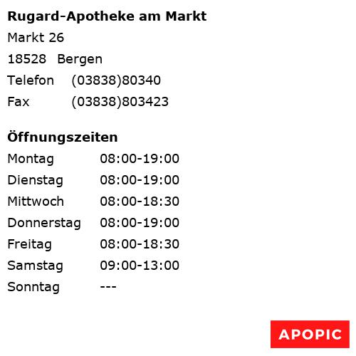 Bild von Rugard-Apotheke am Markt in Bergen