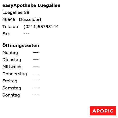 Bild von easyApotheke Luegallee in Düsseldorf