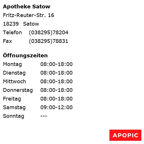 Bild von Apotheke Satow in Satow