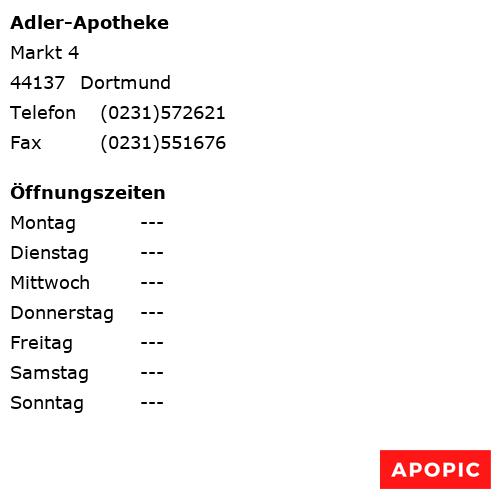 Bild von Adler-Apotheke in Dortmund