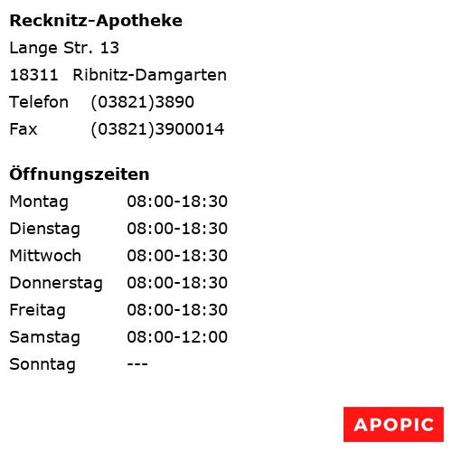 Bild von Recknitz-Apotheke in Ribnitz-Damgarten