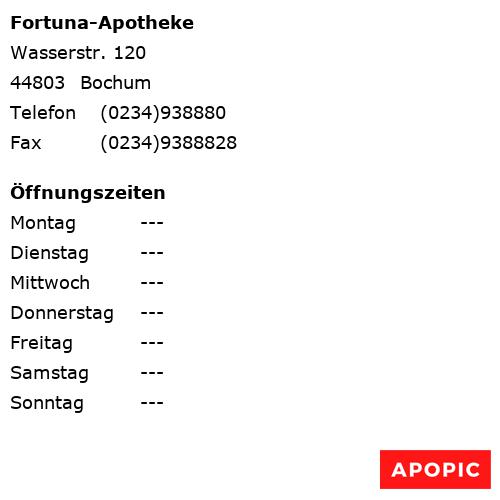 Bild von Fortuna-Apotheke in Bochum