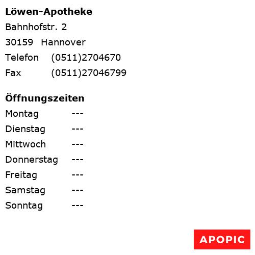 Bild von Löwen-Apotheke in Hannover