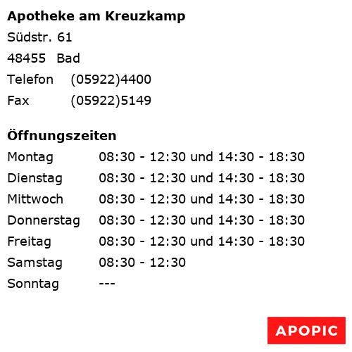Bild von Apotheke am Kreuzkamp in Bad