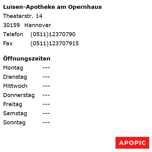 Bild von Luisen-Apotheke am Opernhaus in Hannover